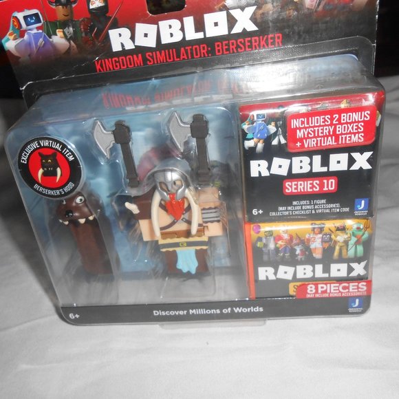 NEW Roblox Kingdom Simulator Berserker Action Figures w/ 2 mystery boxes 8 pcs. - Picture 1 of 9